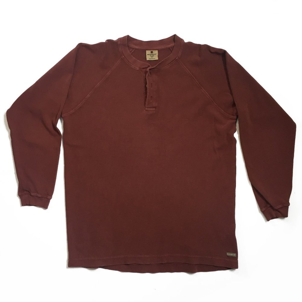 Woolrich Maroon Thermal Long Sleeve shirt sz XL